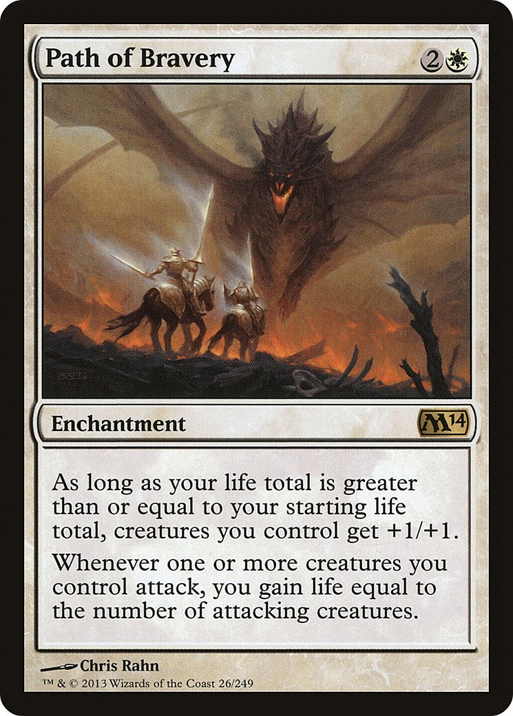 Path of Bravery (M14-026)  Foil - Magic 2014