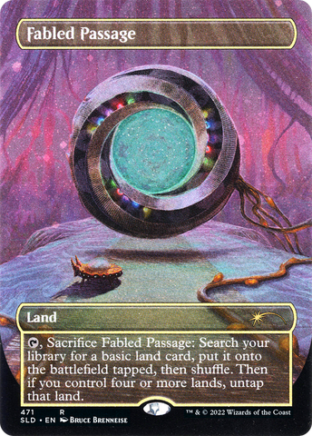 Fabled Passage (Borderless) (Galaxy Foil) (SLD-471)  Foil - Secret Lair Drop