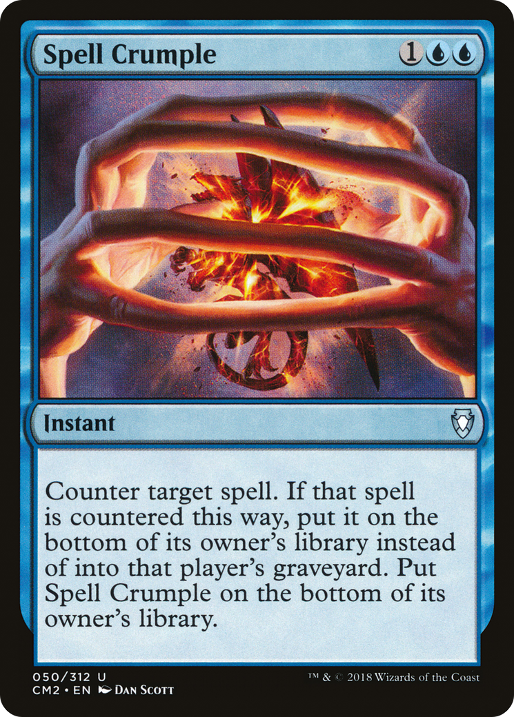 Spell Crumple (CM2-050)  - Commander Anthology Volume II