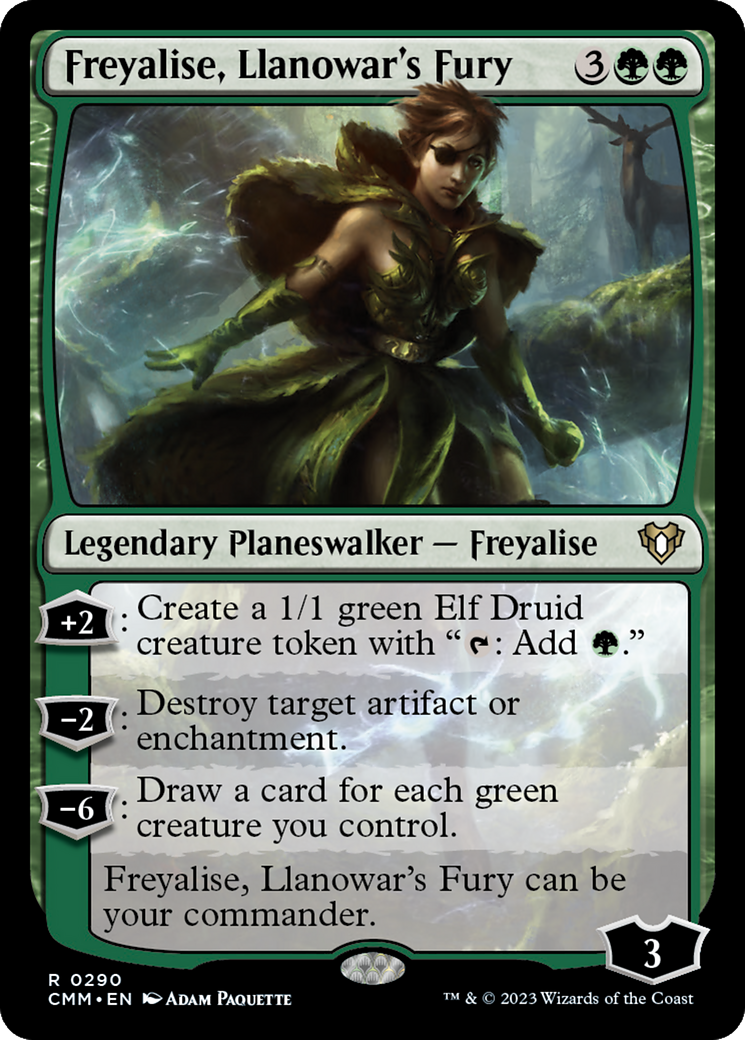 Freyalise, Llanowar's Fury (CMM-290)  Foil - Commander Masters