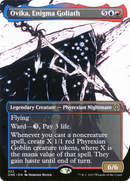 Ovika, Enigma Goliath (Showcase) (ONE-322)  Foil - Phyrexia: All Will Be One: (Showcase) (Borderless)