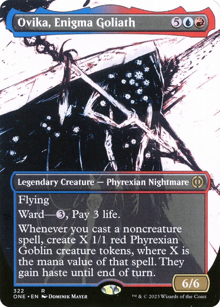 Ovika, Enigma Goliath (Showcase) (ONE-322)  - Phyrexia: All Will Be One: (Showcase) (Borderless)