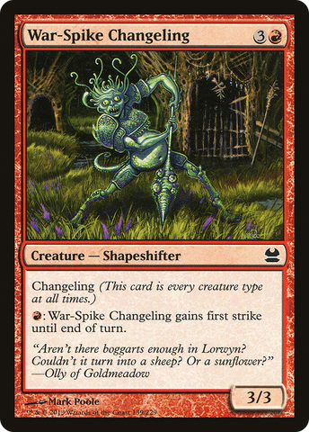 War-Spike Changeling (MMA-139)  - Modern Masters