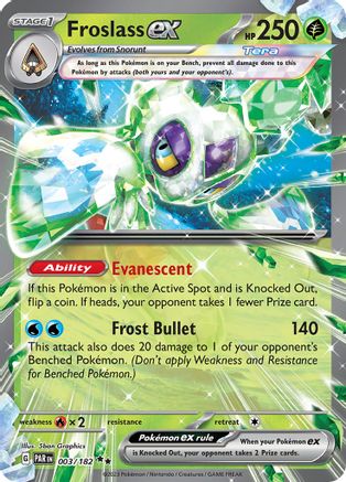 Froslass ex 003/182 - Holofoil SV04 Paradox Rift