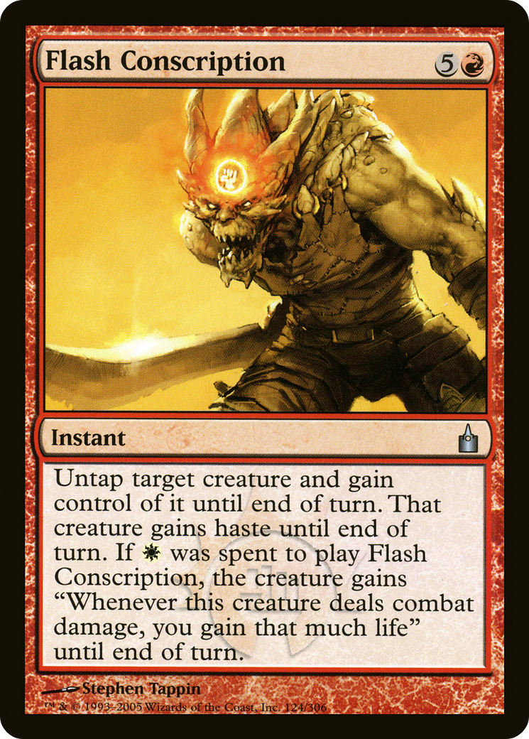 Flash Conscription (RAV-124)  Foil - Ravnica: City of Guilds