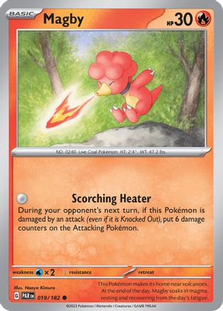 Magby 019/182 - Reverse Holofoil SV04 Paradox Rift