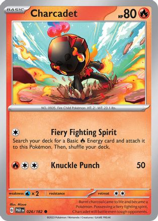 Charcadet 026/182 - Reverse Holofoil SV04 Paradox Rift