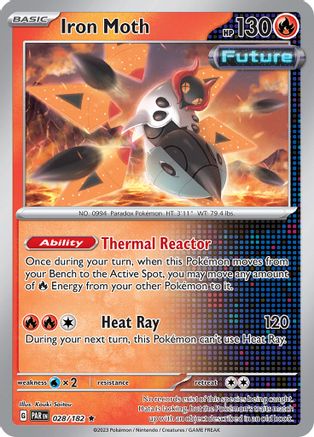 Iron Moth 028/182 - Holofoil SV04 Paradox Rift