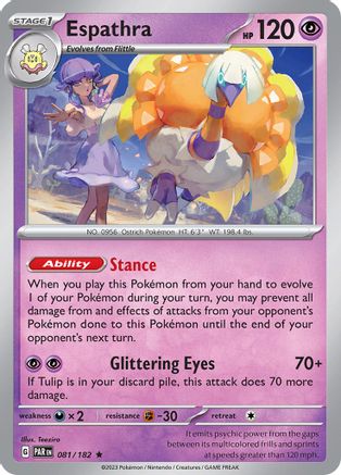 Espathra 081/182 - Holofoil SV04 Paradox Rift