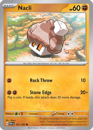 Nacli 101/182 - Reverse Holofoil SV04 Paradox Rift