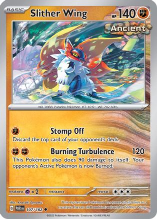 Slither Wing 107/182 - Reverse Holofoil SV04 Paradox Rift