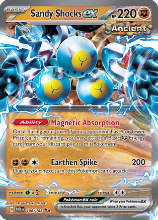 Sandy Shocks ex 108/182 - Holofoil SV04 Paradox Rift