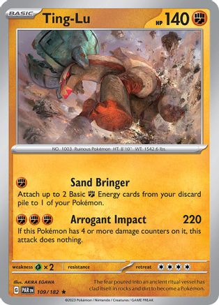 Ting-Lu 109 - Reverse Holofoil SV04 Paradox Rift