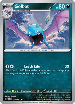Golbat 111  SV04 Paradox Rift