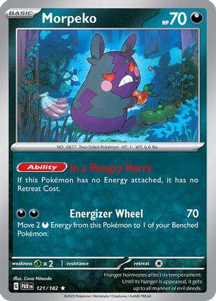 Morpeko 121/182 - Reverse Holofoil SV04 Paradox Rift