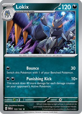 Lokix 122/182 - Reverse Holofoil SV04 Paradox Rift