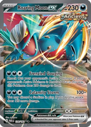 Roaring Moon ex 124 - Holofoil SV04 Paradox Rift
