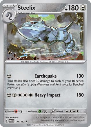 Steelix 125/182 - Reverse Holofoil SV04 Paradox Rift