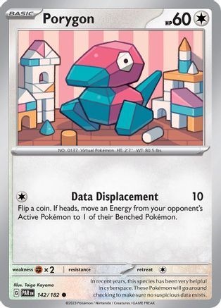 Porygon 142 - Reverse Holofoil SV04 Paradox Rift