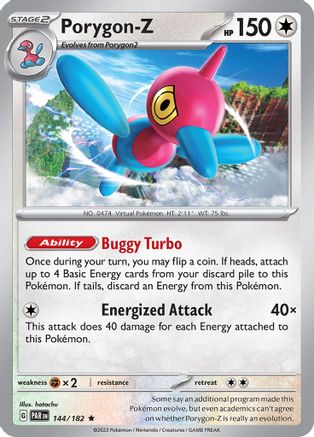 Porygon-Z 144/182 - Holofoil SV04 Paradox Rift