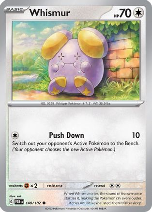 Whismur 148 - Reverse Holofoil SV04 Paradox Rift