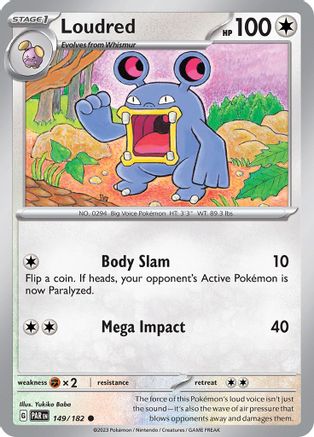 Loudred 149 - Reverse Holofoil SV04 Paradox Rift