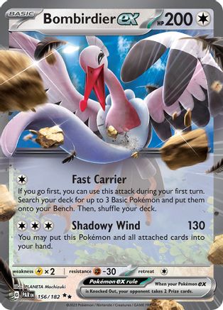 Bombirdier ex 156/182 - Holofoil SV04 Paradox Rift