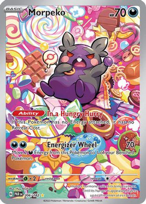 Morpeko 206/182  - Holofoil SV04 Paradox Rift - Illustration Rare