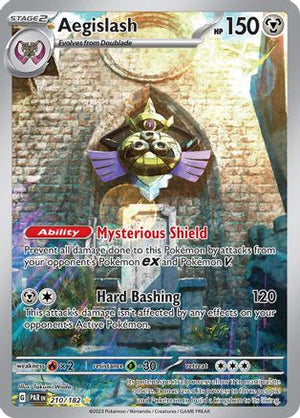 Aegislash 210/182  - Holofoil SV04 Paradox Rift - Illustration Rare