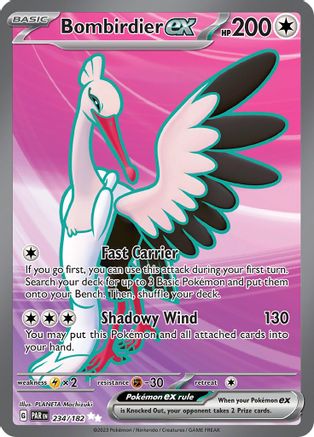 Bombirdier ex 234/182 - Holofoil SV04 Paradox Rift