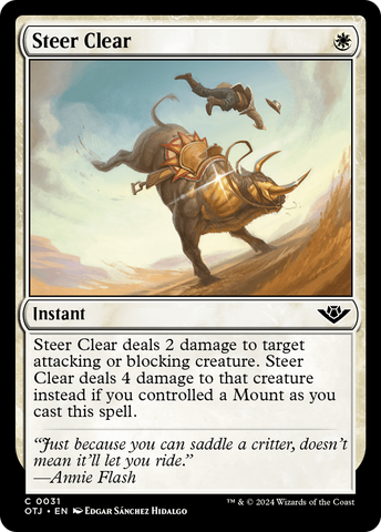 Steer Clear (OTJ-031)  Foil - Outlaws of Thunder Junction