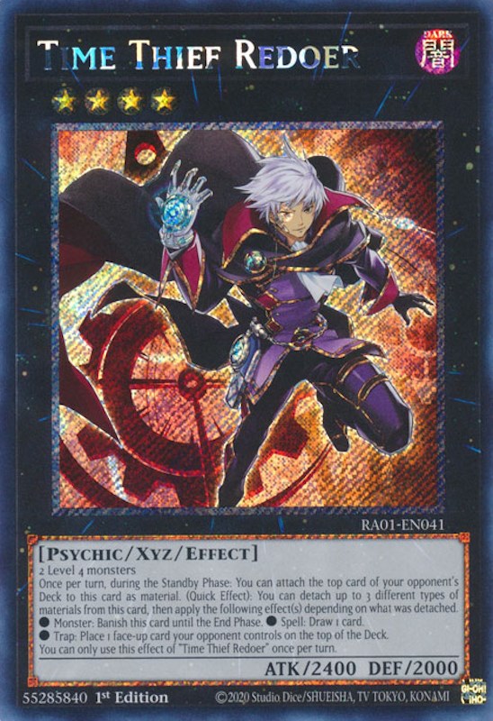 Time Thief Redoer [RA01-EN041] Platinum Secret Rare