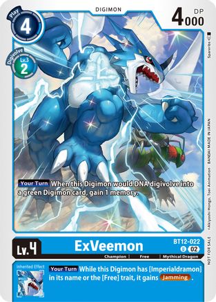 ExVeemon (NYCC 2023 Demo Deck) (BT12-022) - Across Time