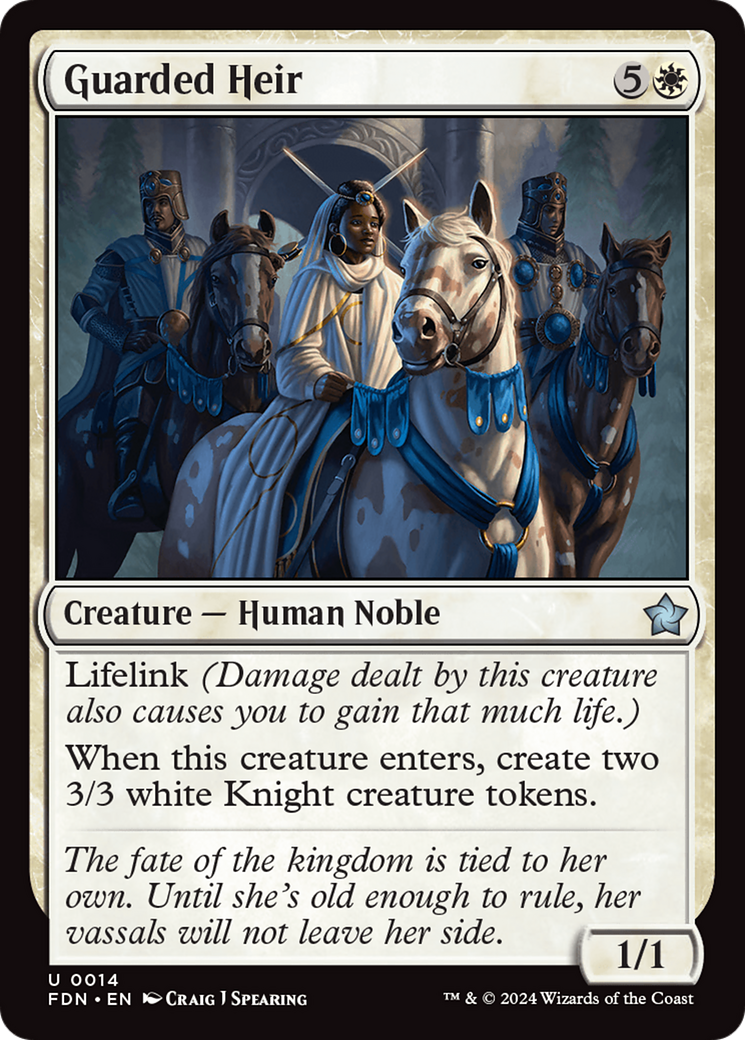 Guarded Heir (FDN-014)  Foil - Foundations