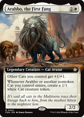 Arahbo, the First Fang (Extended Art) (FDN-442)  - Foundations: (Extended Art)