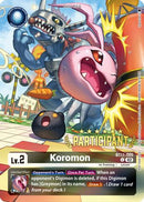 Koromon (Digimon 3-On-3 Participation) (BT11-005) - Dimensional Phase Foil