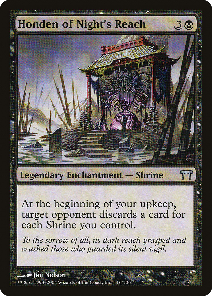 Honden of Night's Reach (CHK-116)  Foil - Champions of Kamigawa