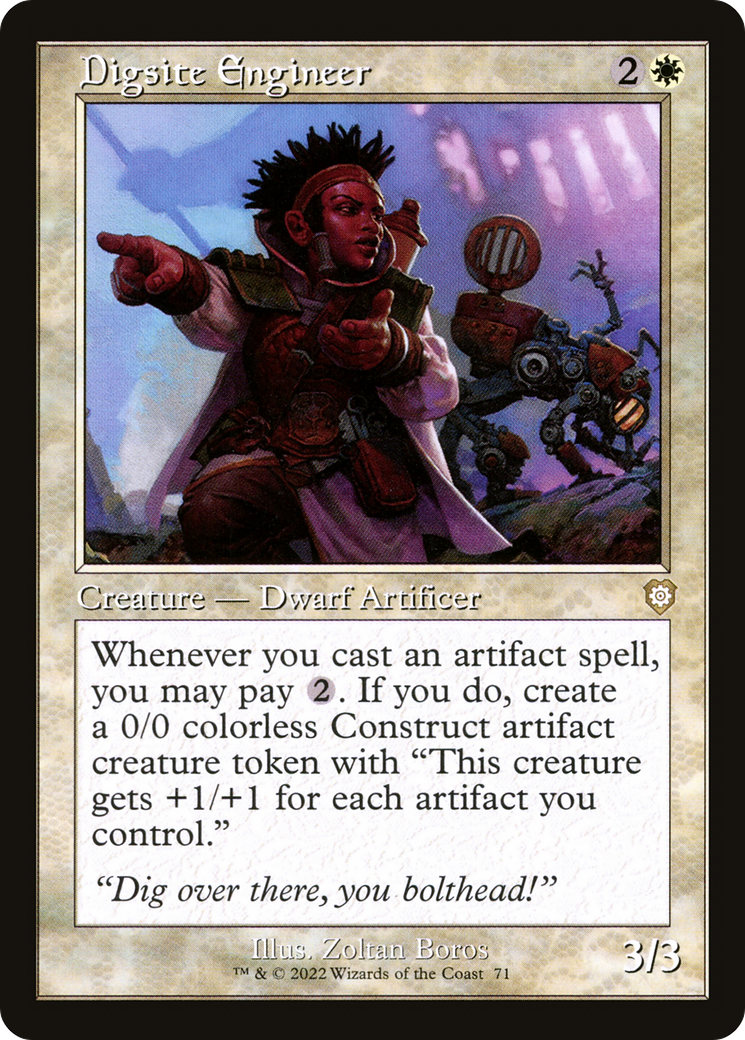 Digsite Engineer (Retro Frame) (BRC-071)  - The Brothers' War Commander