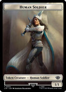 Human Soldier (0014) // Food (0023) Double-Sided Token (Surge Foil) (LTR-14 // 23)  Foil - The Lord of the Rings: Tales of Middle-earth