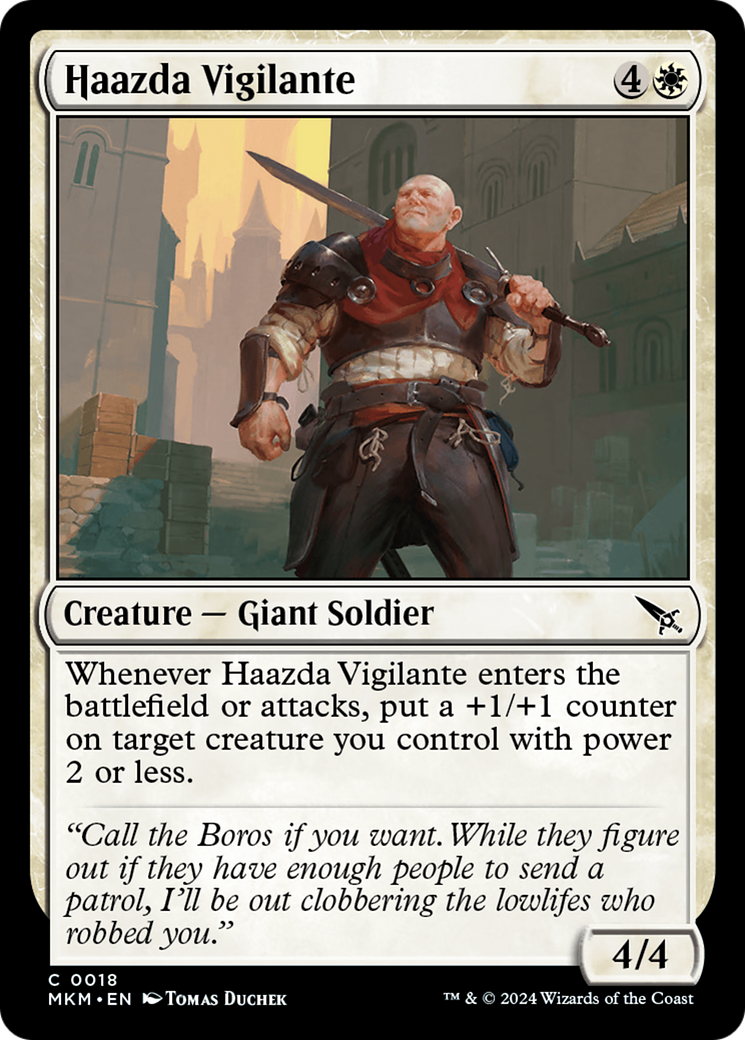 Haazda Vigilante (MKM-018)  Foil - Murders at Karlov Manor
