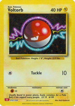 Voltorb 010/034  - Holofoil Trading Card Game Classic - Classic Collection