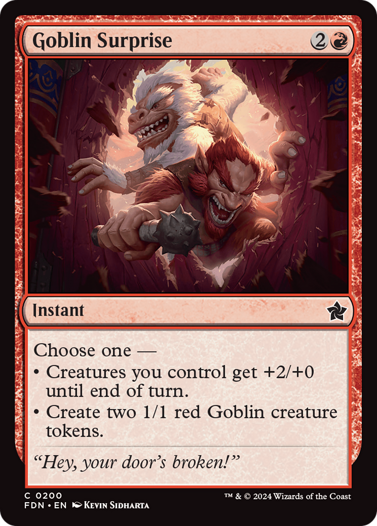 Goblin Surprise (FDN-200)  Foil - Foundations