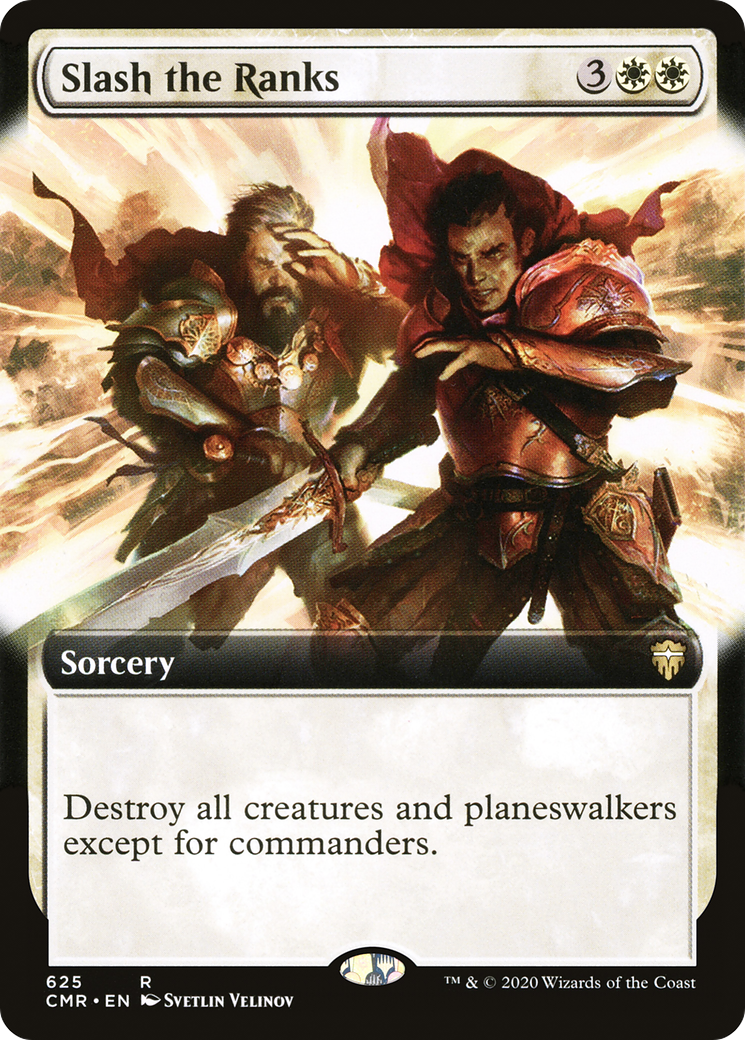 Slash the Ranks (Extended Art) (CMR-625)  - Commander Legends: (Extended Art)