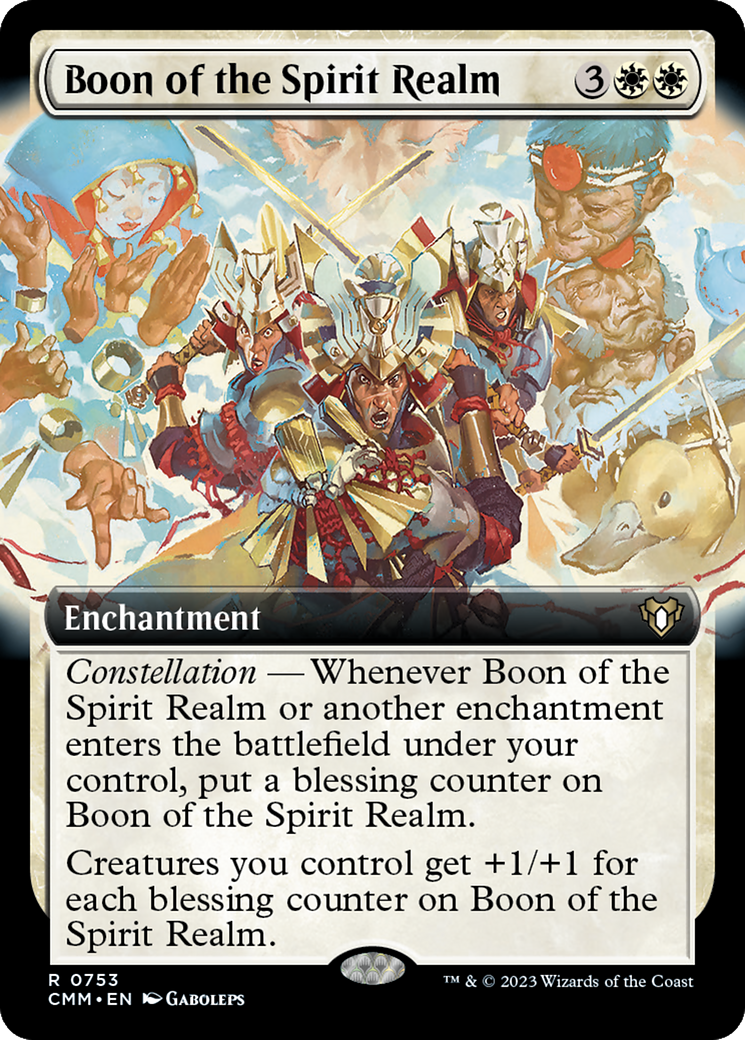 Boon of the Spirit Realm (Extended Art) (CMM-753)  Foil - Commander Masters: (Extended Art)