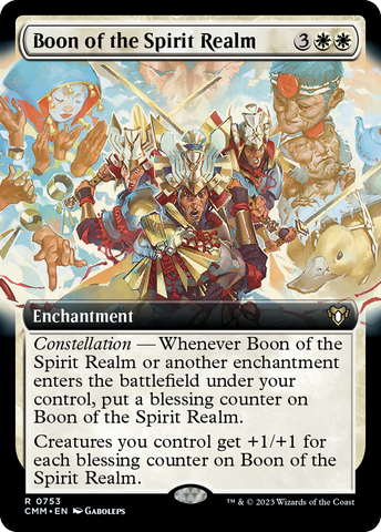 Boon of the Spirit Realm (Extended Art) (CMM-753)  - Commander Masters: (Extended Art)