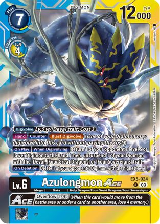 Azulongmon ACE (EX5-024) - Animal Colosseum Foil