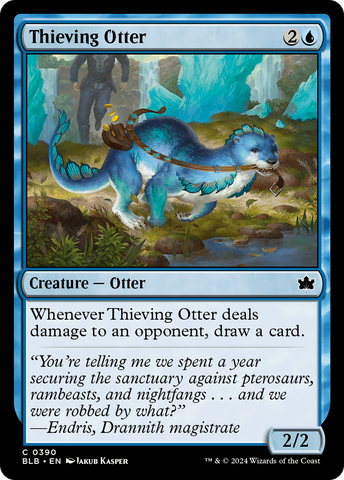 Thieving Otter (BLB-390)  Foil - Bloomburrow