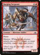 Barging Sergeant (GRN-092)  Foil - Guilds of Ravnica