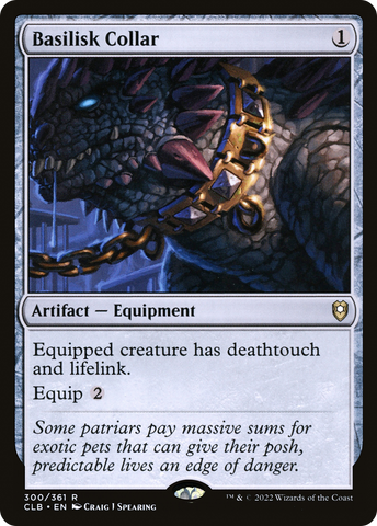 Basilisk Collar (CLB-300)  Foil - Commander Legends: Battle for Baldur's Gate
