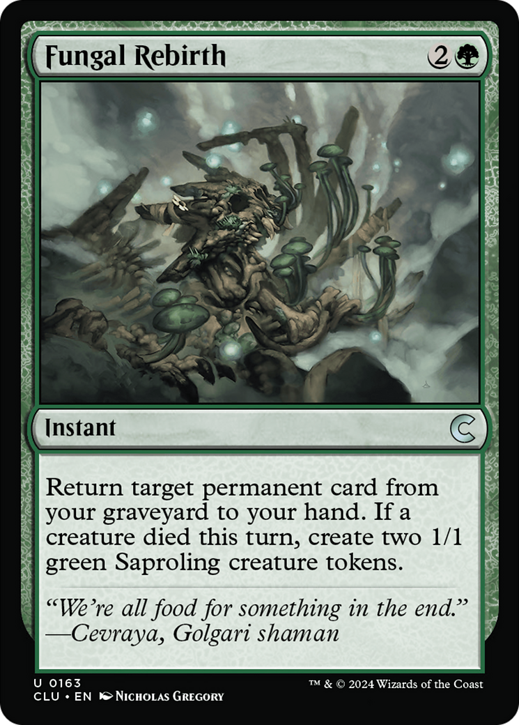 Fungal Rebirth (CLU-163)  - Ravnica: Clue Edition